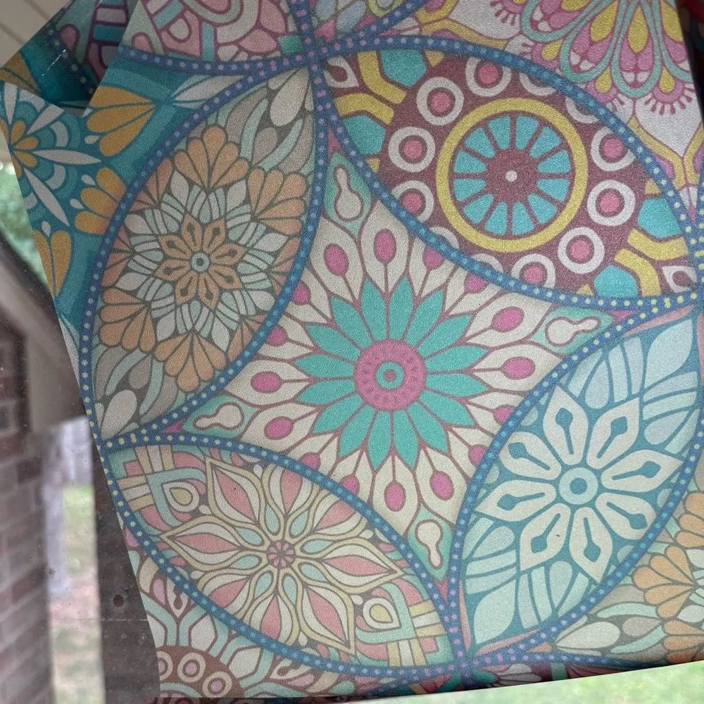 Decorative Window Film Stained Glass Static Cling 2 Rolls New Privacy